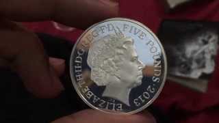 QUEENS CORONATION 60th ANNIVERSARY pedifort silver coin [upl. by Sirod915]