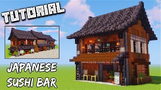 How To Build A Japanese Sushi Bar  Minecraft Tutorial [upl. by Odlo]