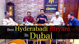 Best hyderabadi Biryani In Dubai  Hyderabad Fusion Restaurant  Shehbaaz Khan UAE Vlog [upl. by Sherlocke]