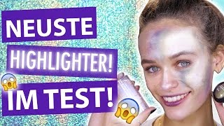 2 HIGHLIGHT TRENDS im TEST l Holographic und Thermal Highlighter Look l MakeUp Mythbusters w Mel [upl. by Hluchy]