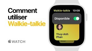 Apple Watch Series 4 — Comment utiliser Walkietalkie — Apple [upl. by Akimrej]