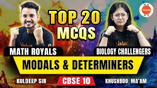 20 Most Important Questions MCQ from Modals amp Determiners 🔥Class 10 English Grammar 🎯 [upl. by Yboc]