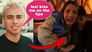 Andrew Davila caught trying to kiss Lexi Rivera on the lipss [upl. by Anrapa]