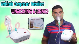 🧬 Ambitech Compressor 🌡 Nebulizer system Unboxing amp Demo 🩺 I How to use Compressor Nebulizer ❓ [upl. by Ludlow]