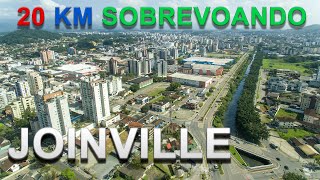 Passeio por Joinville por Drone  20 km sobrevoando a cidade [upl. by Aikyn]