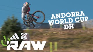 EPIC CONDITIONS  Pal Arinsal ANDORRA World Cup DH MTB [upl. by Guillema]