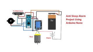 Anti Sleep Alarm For Drivers Using Eye Blink Sensor and Arduino Nano  Arduino Project [upl. by Franni716]