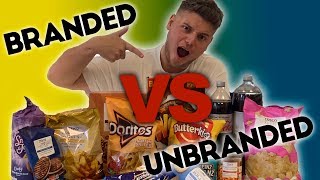 BRANDED FOOD VS NON BRANDED FOOD CHALLENGE [upl. by Annuaerb]