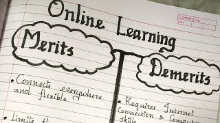 Online ClassMerits and DemeritsAdvantages and Disadvantages of Online EducationDigital Learning [upl. by Blinny]