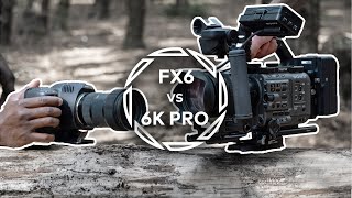 Blackmagic Pocket 6K Pro vs Sony Fx6  Image Comparison [upl. by Ashman]