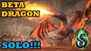 Ark Survival Evolved  SOLOSP Beta Dragon Boss Fight [upl. by Eppesuig]