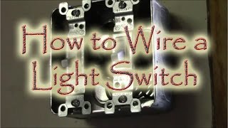 How to Wire a Double Gang Box Light Swtich [upl. by Emilia]