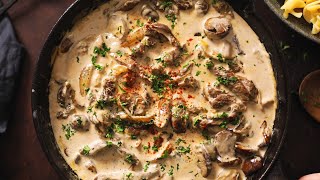 Easy Beef Stroganoff Recipe [upl. by Macmillan567]