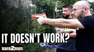 Testing The Byrna HD Pepperball Pistol  Impact Rounds and Byrna Black Pepperball [upl. by Bissell]