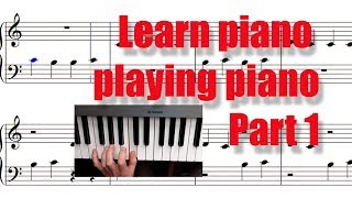 Learn piano playing piano in 10 min Part 1 Your first piano lesson Apprendre le piano [upl. by Stormie488]