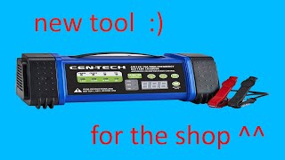 Tool Review  CENTECH 6v12v 15 Amp High Frequency Battery Charger [upl. by Kehsihba414]