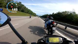 suzuki raider 150fi top speed  ride to gopeng [upl. by Mot]