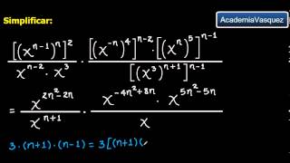 Potenciación con Expresiones Algebraicas Ejercicio 4 [upl. by Noynek867]