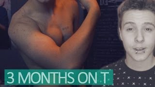 3 MONTHS ON TESTOSTERONE  FTM UPDATE [upl. by Acisset]