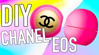 DIY EOS Lip balm Chanel Inspired [upl. by Aiclef144]