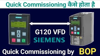 SIEMENS G120 Vfd Quick Commissioning [upl. by Granniah]