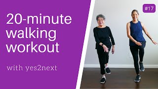 20minute Indoor Walking Workout for Seniors Beginner Exercisers [upl. by Jopa]