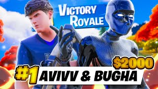 1ST PLACE IN DUO CASH CUP 4 WINS 🏆 wBugha  Avivv [upl. by Daggett]