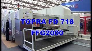 Dong Fang TOPRA FD 718 Quick Set Flexo Folder Gluer Casemaker [upl. by Eissirc169]