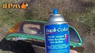 How to Restore Faded Plastic Headlights Using Clear Coat [upl. by Rasmussen75]