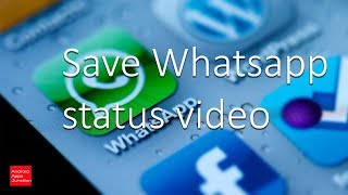 How to save whatsapp status video in iPhone [upl. by Lrak]