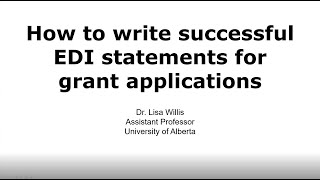 Lisa Willis EDI Presentation January 30 2022 [upl. by Alica]