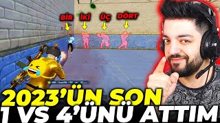 2023 ÜN SON 1 VS 4 ÜNÜ ATTIM  4 KİŞİ ÜZERİME KOŞTU AMA ONE MAN SQUAD PUBG Mobile [upl. by Cecilla]