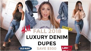 BEST JEANS FOR FALL 2018  LUXURY DENIM ON A BUDGET [upl. by Bristow292]