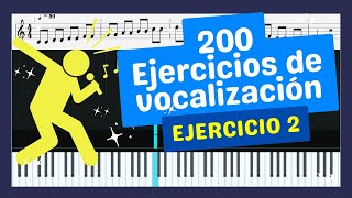 🎵 200 EJERCICIOS DE VOCALIZACIÓN  Ejercicio 2  Descargar PDF 🎤 [upl. by Enelak]