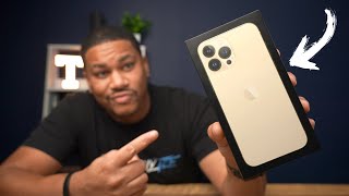 iPhone 13 Pro Max Gold Unboxing [upl. by Cullin349]