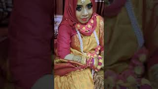 আজ তাহার গায়ে হলুদ😍😍😍viralvideo video video bridal bride bridalmakeup [upl. by Kiran]