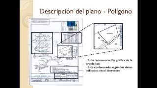 Capacitación 1  Elementos del Plano Catastrado [upl. by Idnis798]