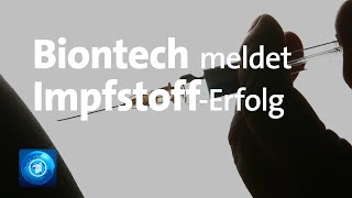 Biontech veröffentlicht vielversprechende Daten zu CoronaImpfstoff [upl. by Nnagem]