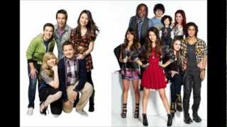 iParty With Victorious  Leave It All To Shine  iCarly Cast amp Victorious Cast [upl. by Arukas]