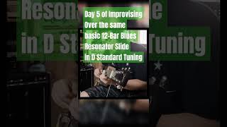 Slide Guitar Improvisation with Cheap Vintage Solid State [upl. by Soalokin344]