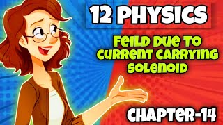 physics feild due to current carrying solenoid chapter 14 class 12 [upl. by Euqor]