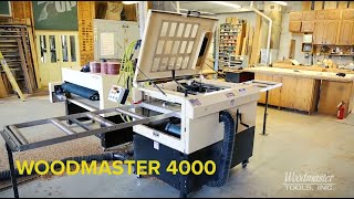 Woodmaster 4 Side Molder Planer See the NEW Made in the USA WM4000 in Action [upl. by Lussi243]