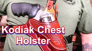 New Leather Chest Holster for 454 Revolver Just In Case Holsters [upl. by Nebeur407]