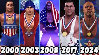 Evolution of Kurt Angle Entrance 20002024  WWE X TNA Games [upl. by Poler533]