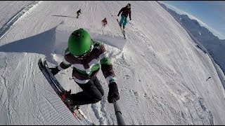 Skiing in Davos Klosters Jakobshorn [upl. by Asiek]