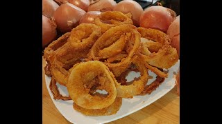 Krążki Cebulowe  Jak Zrobić Onion Rings  Czyli pyszna przystawka z USA Polecana Na Całym Świecie [upl. by Haldeman]