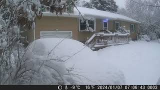 January 2024 Snowstorm Time Lapse [upl. by Gilead]