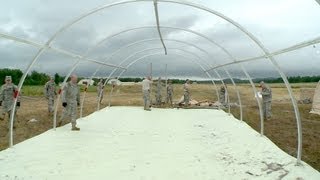 Assembling Alaska Structures Aeromedical Evacuation Tents [upl. by Cinda561]