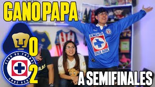 ¡CLASICO GANARTE Reacciones PUMAS 02 CRUZ AZUL Cuartos De final IDA 2024 LIGA MX [upl. by Lil]