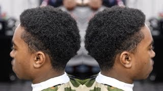 OMG I FAILED BARBER TUTORIAL AFRO TAPER CURL SPONGE [upl. by Genna141]